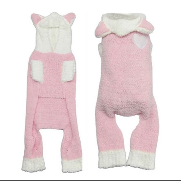 NEW Hip Doggie Pink Bunny Dog Jumper / Pajamas - Picture 1 of 6